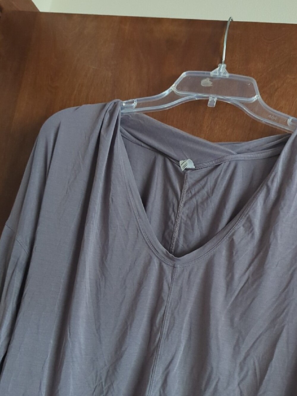 lululemon Purple V-Neck Long Sleeve Top - Picture 3 of 6